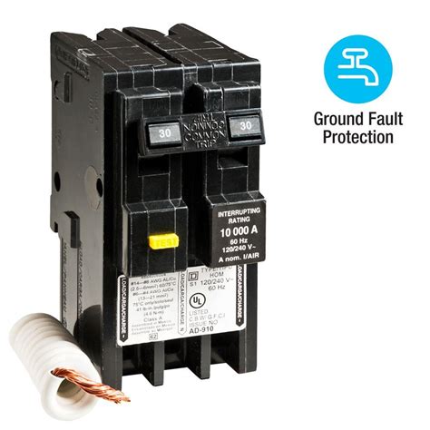 30 amp gfci outlet junction box dual supply|square d homeline 30 amp gfci.